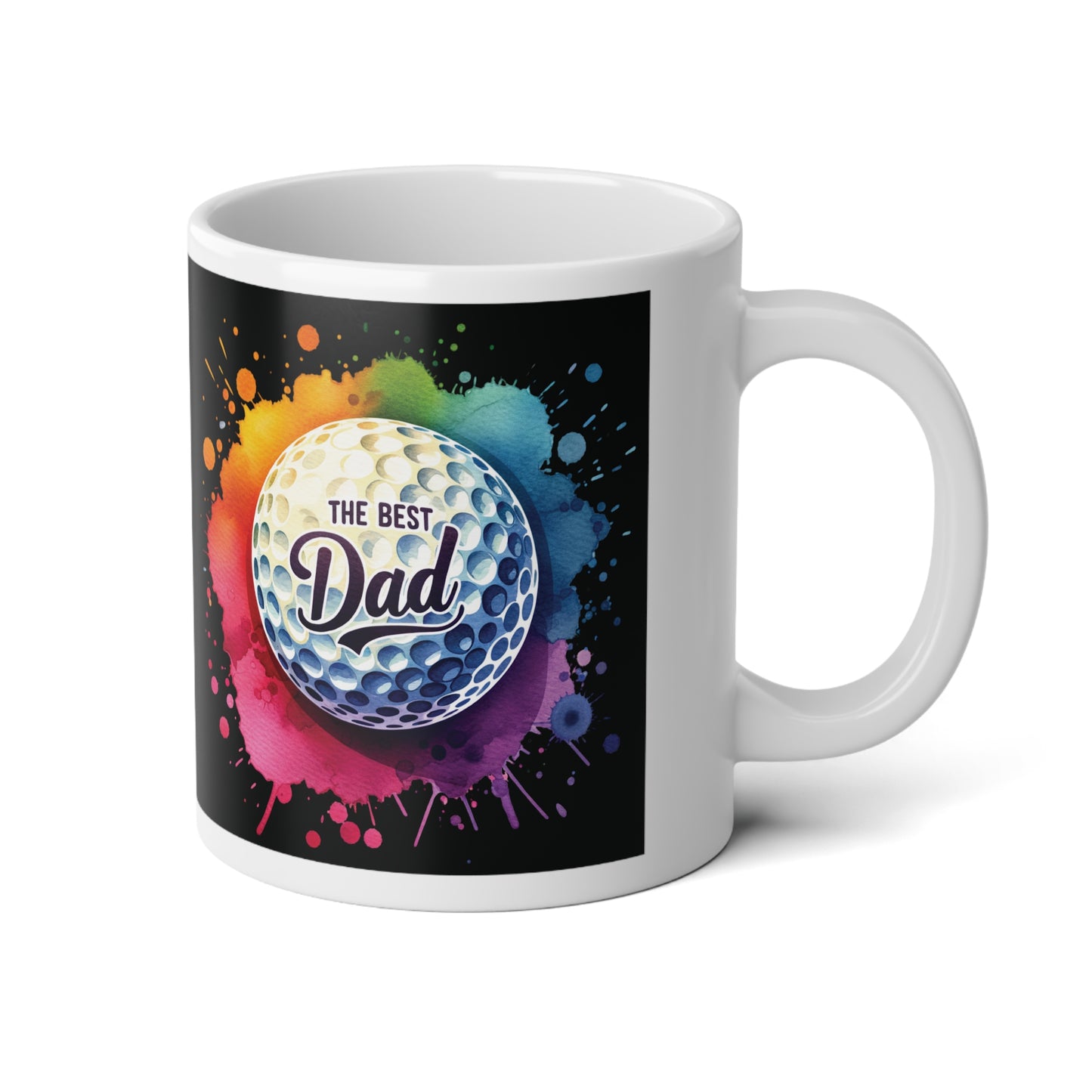 The Best Dad | Golf Ball | Jumbo | Father's Day Coffee Mug | 20oz