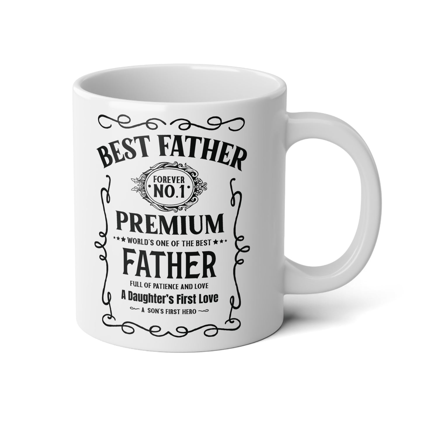 Best Father Forever | White Jumbo | Father's Day Coffee Mug | 20oz