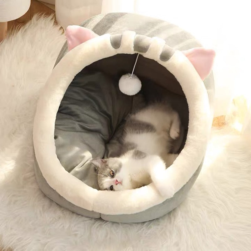 KittyCove™ Cozy Cat Bed Cave