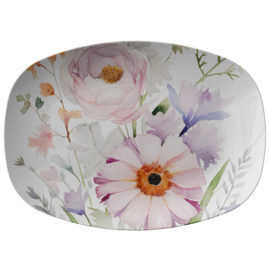 Pastel Purple, Blue & Orange | Floral Wild Flower Bouquet | Floral Wild Flower Bouquet Platter